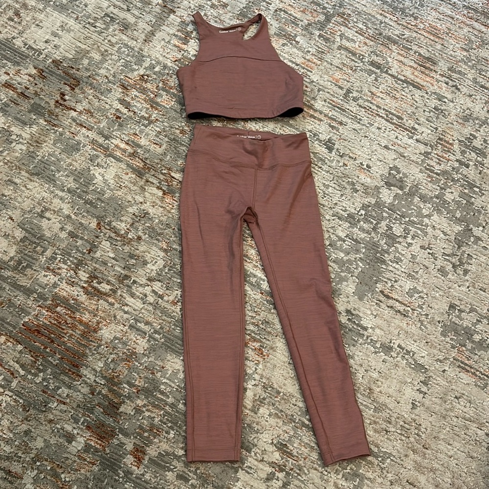 Outdoor Voices legging and top set